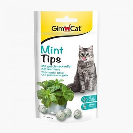مكافأة النعناع لصحه الاسنان للقطط من شركة GimCat
