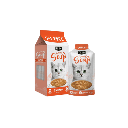 اظرف حساء بنكهه السالمون (50x6مل) من شركه Kitcat