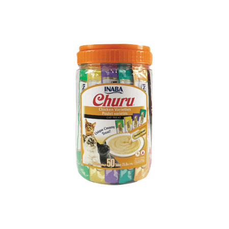 مكافآت كريمية بالدجاج المتنوعة (50 ظرف) من شركة Inaba
