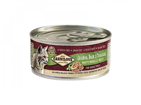 معلبات دجاج وبط من شركة Carnilove