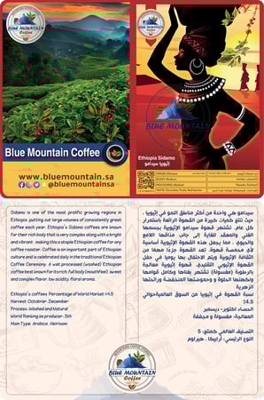 قهوة اثيوبية قهوة أثيوبيا سيدامو  و اسماء القهوة العربية بلوماونتن