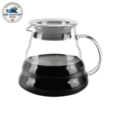 ابريق قهوة زجاجي 600 مل لتقديم اجود انواع القهوة العربية من بلو ماونتن