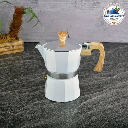 3 اكواب قهوة موكا - لون ابيض من ادوات تقديم القهوة من بلو ماونتن