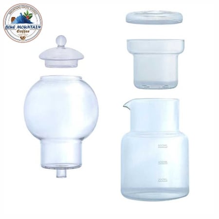 قطع غيار زجاجية لجهاز تحضير المشروبات الباردة من متجر قهوة  بلو ماونتن