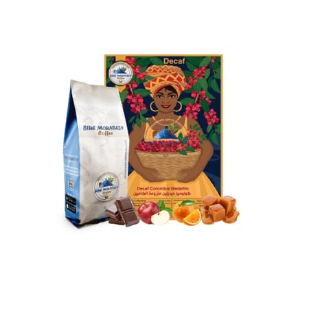 قهوة كولومبية محمصة منزوعة الكافيين من ميديلين