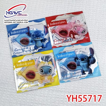 ماسك شفاة بتصميم ستيتش ابتسامة ممتلئة ونعومة فائقة