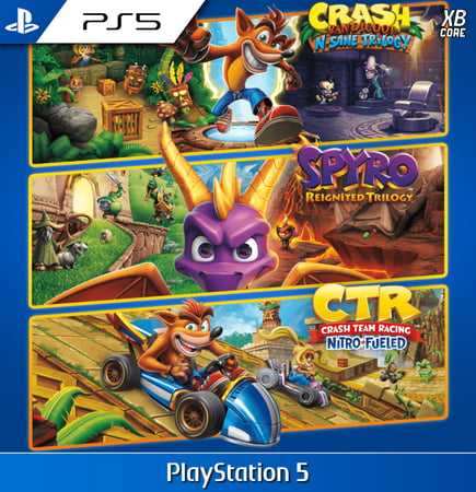 Crash + Spyro Triple Play Bundle - PS5