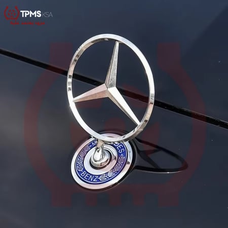 شعار علامة مرسيدس (النجمة) امامية بارزة الكبوت غطاء المحرك