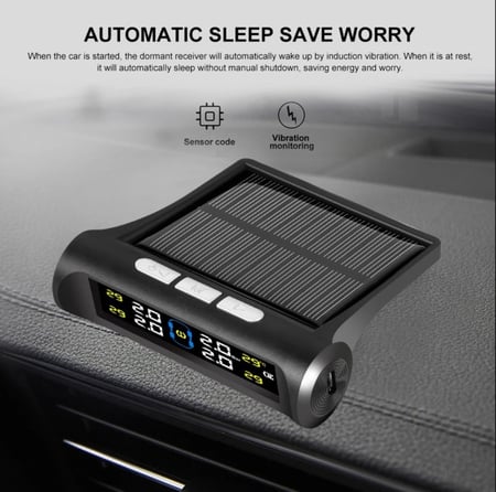 جهاز مراقبة ضغط الإطارات + 4 حساسات