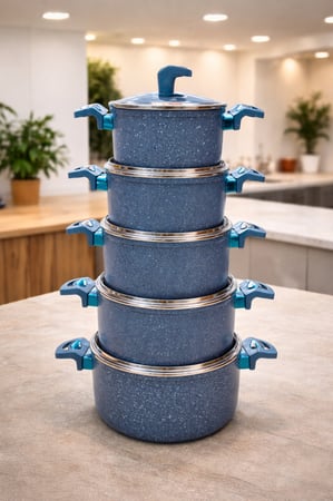 طقم قدور جرانيت فاخر – 5 قطع