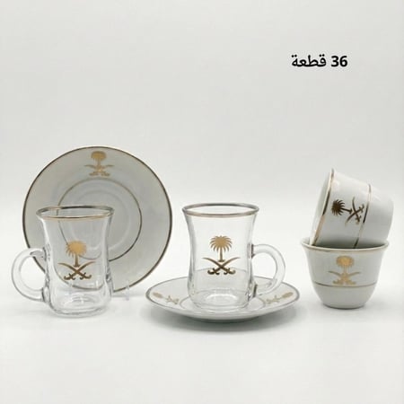 طقم شاي وقهوة 36 قطعة