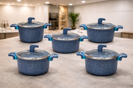 طقم قدور جرانيت فاخر – 5 قطع