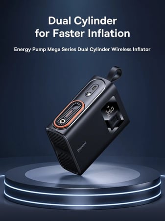 منفاخ هواء عجلات السيارة لاسلكي من بيسوس بقوة 250 واط