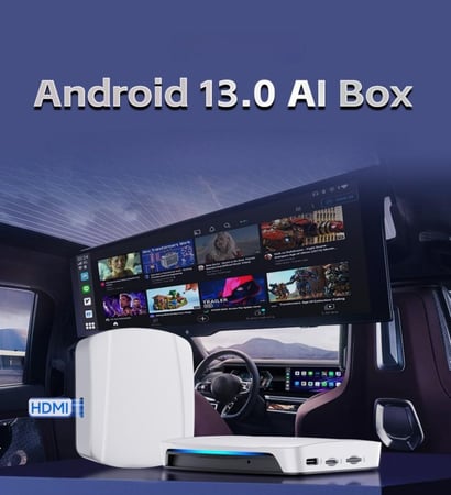 قطعة تحويل شاشة السيارة لأندرويد CarlinKit UHD SDM660 بذاكرة 8GB-128GB