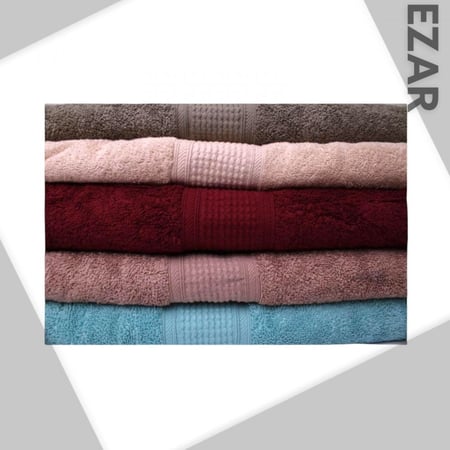 منشفة استحمام صناعة هندية - الحجم الوسط - 145*70 سم