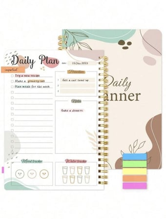 مذكرة تخطيط يومية مع تابز