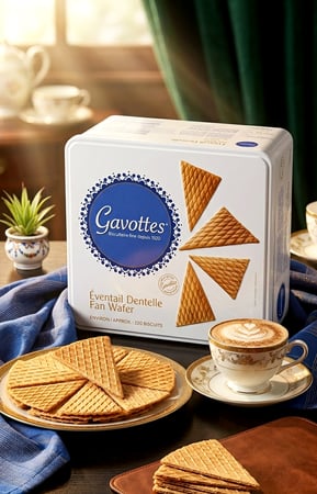 مثلثات الويفر الدانتيل  الفرنسي