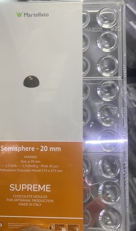 قالب بولي كاربونات ايطالي نصف دائره 2.5