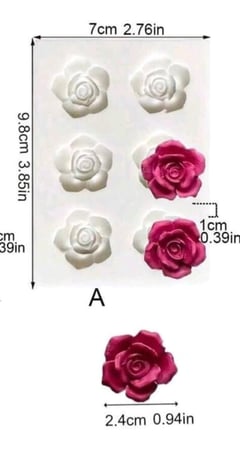 قالب  سيلكون الجوري ديكور