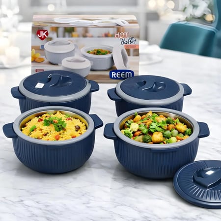 حافظات طعام  حرارية فاخرة REEM – طقم 4 قطع