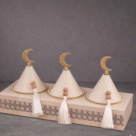 تمرية رمضانية استيل باللون البيج – تصميم أنيق وعصري