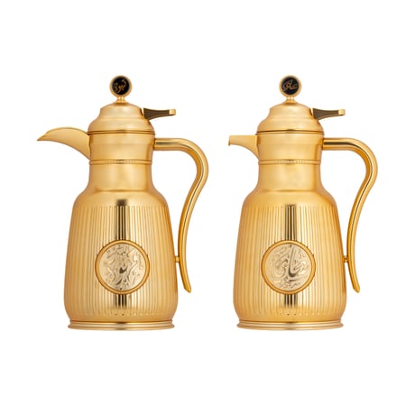 طقم ترامس قهوة وشاي اصال مذهب