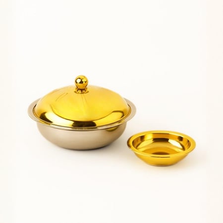 تمرية فضي ذهبي 16سم