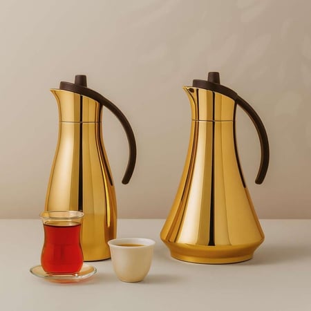 طقم ترامس شادن الفاخرة للشاي والقهوة ذهبي