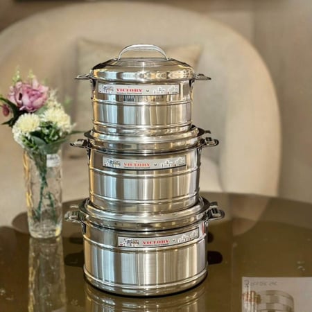 حافظات طعام استيل هندي 3قطع1000مل1500مل2500مل