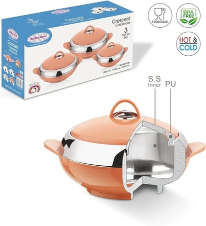 طقم حافظات طعام اسيوي /3500 1500/2500/ملي