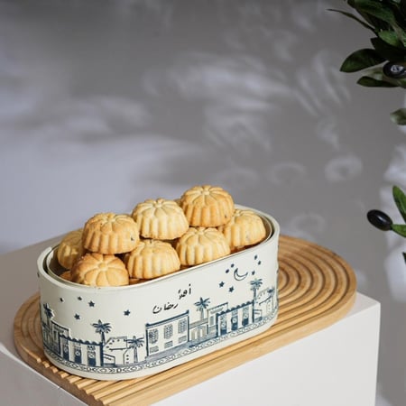 صينية تقديم معمول مميزة بعبارة (اهلا رمضان)