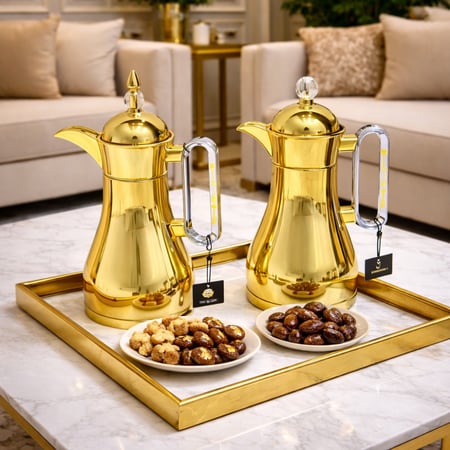 طقم ترامس شاي وقهوة بتصميم فاخر وأداء عملي