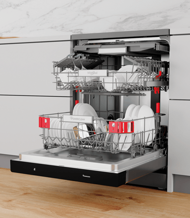 ويرلبول - غسالة صحون, 14 مكان, 11 برامج, 3 رف