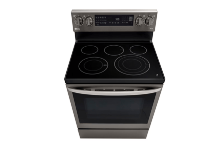 ال جي - فرن كهربائي 6.3 قدم, 5 شعلات, واي فاي