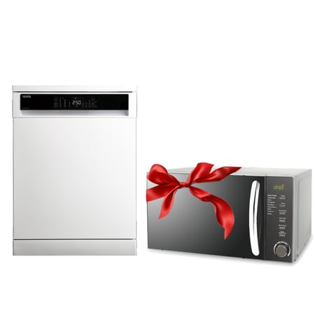 مجموعة التوفير ( فيستل - غسالة صحون, 8 برامج, 15 مكان للتخزين + جالنز - مايكرويف, 20 لتر, 700 واط )