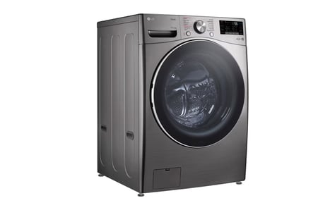 إل جي - غسالة تحميل أمامي، سعة غسيل 19 كجم، تجفيف 12 كجم