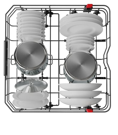 ويرلبول - غسالة صحون, 14 مكان, 11 برامج, 3 رف