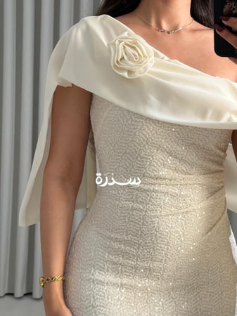 فستان ترتر قصة بالكتف