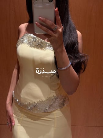 فستان سهرة كورسيه تطريز مميز