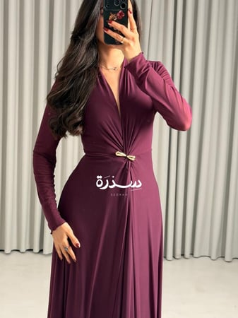 ‏فستان ناعم تل سترتش
