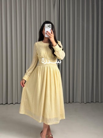 فستان ناعم دانتيل قصة اكس