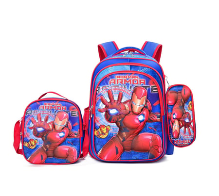 Boys school bag set with 3D cartoon images
