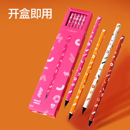 HB pencils made of black wood