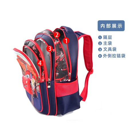 Boys school bag set with 3D cartoon images