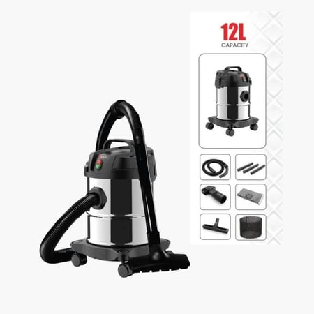 مكنسة كهربائية للتنظيف الرطب والجاف - 20 ليتر - 1200 واط