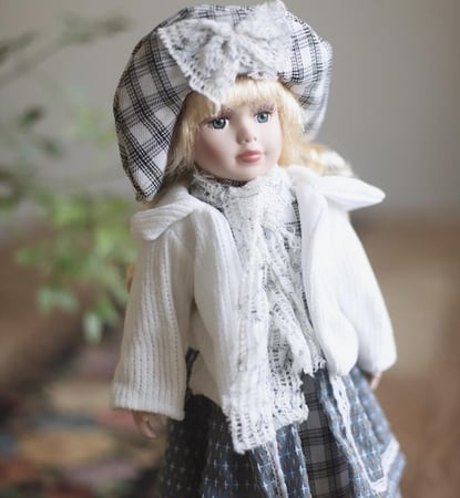 عروسه سيراميك | Ceramic Doll Size:-40 cm