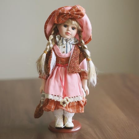 عروسة سيراميك |Ceramic Doll Size:-30 cm