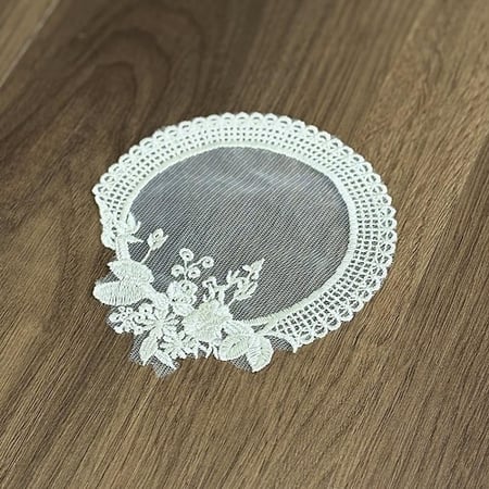 .كوستر دانتيل | Lace Coster Size 12 cm Off White