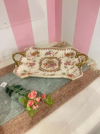 صينية على الطراز الفيكتوري| Resin Plate Size:-36x22x9 cm