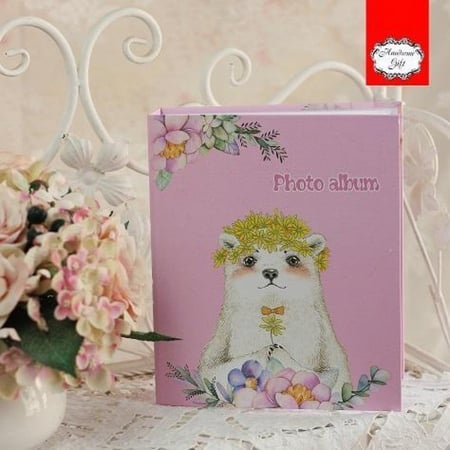 البوم صور غلاف دبدوب سعة 80 صورة | Photo album cover teddy bear capacity of 80 photos